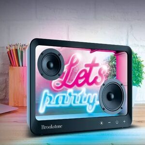 Brookstone Bluetooth Speaker With Neon